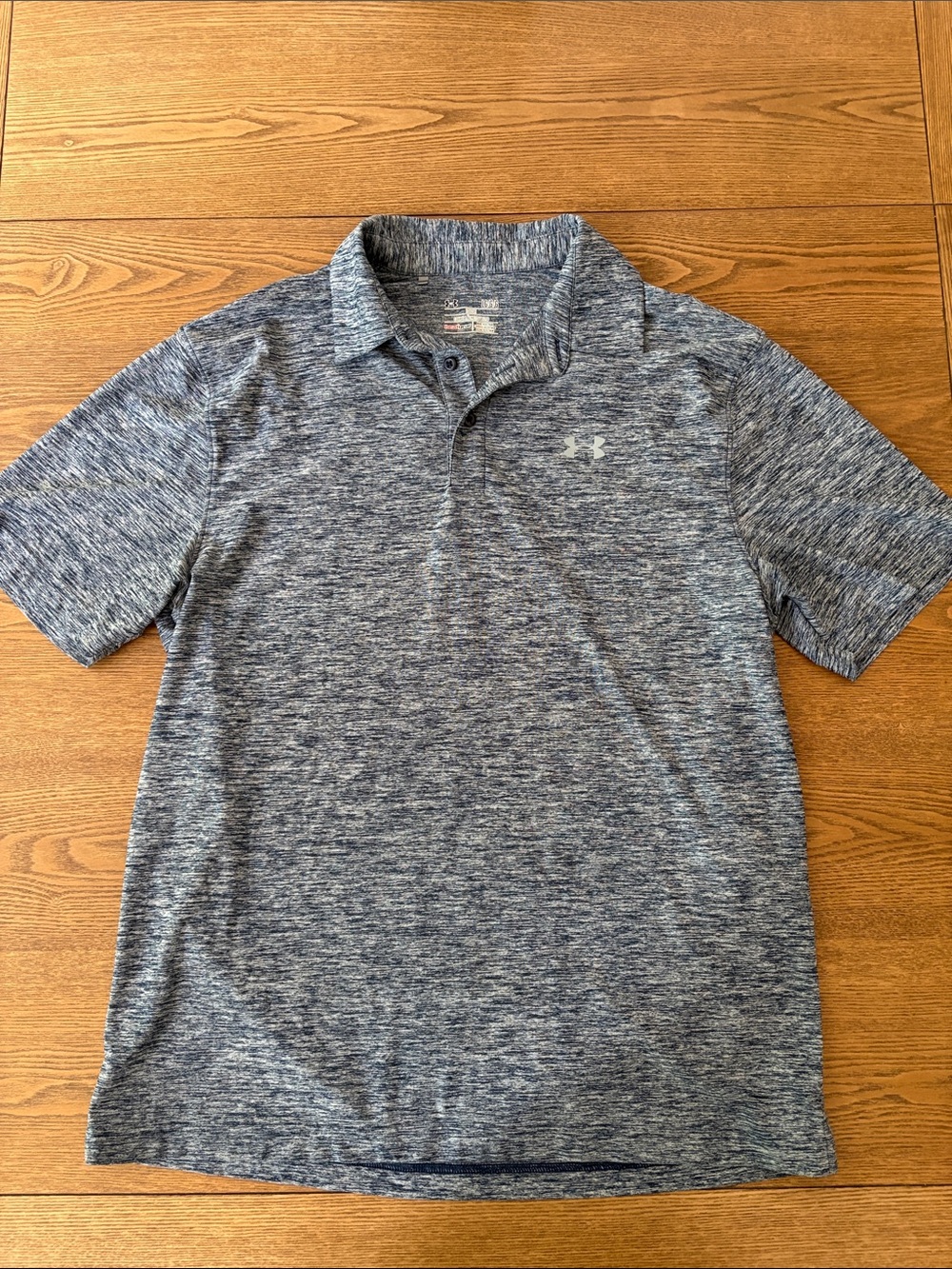 Under Armour Men's Heathered Navy/Gray Performance Polo